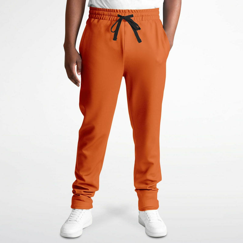 Sustainable Men's Track Pants-Orange