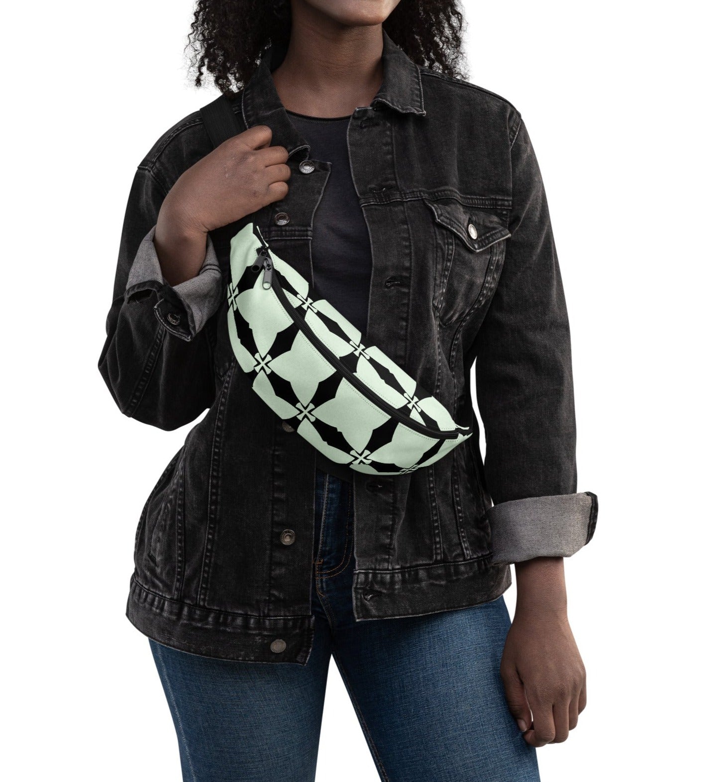 Black Panache Crusade Fanny Pack|Accessories Streetwear Bag