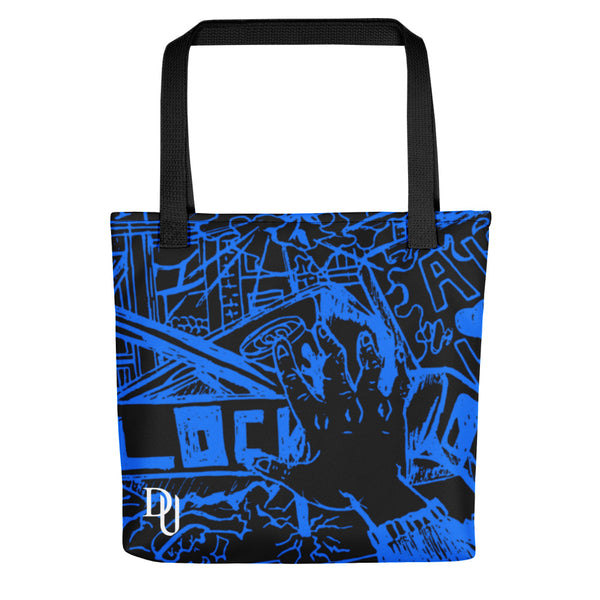 Dream Black-blue Tote bag