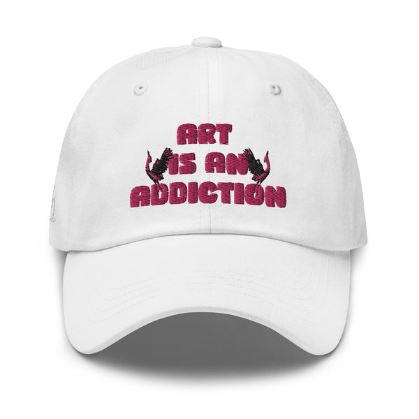 Pink Flamingo Embroidered Dad hat