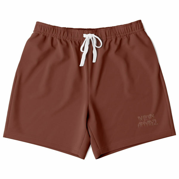 Athletic Polyester Coffee Shorts