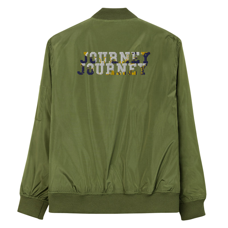 Journey Army Green recycled bomber jacket