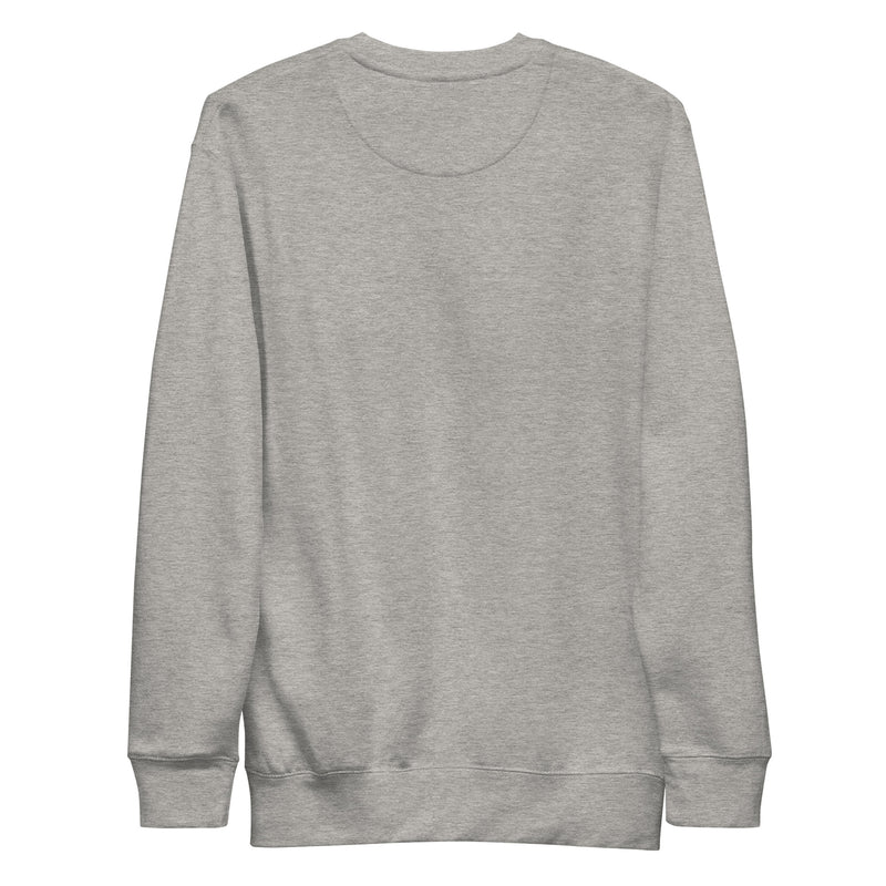 Water Lily Embroidered Gray Sweatshirt