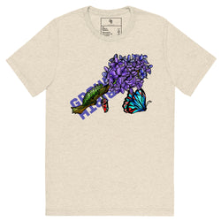 Short sleeve t-shirt- Oatmeal Cocoon Butterfly G&R 