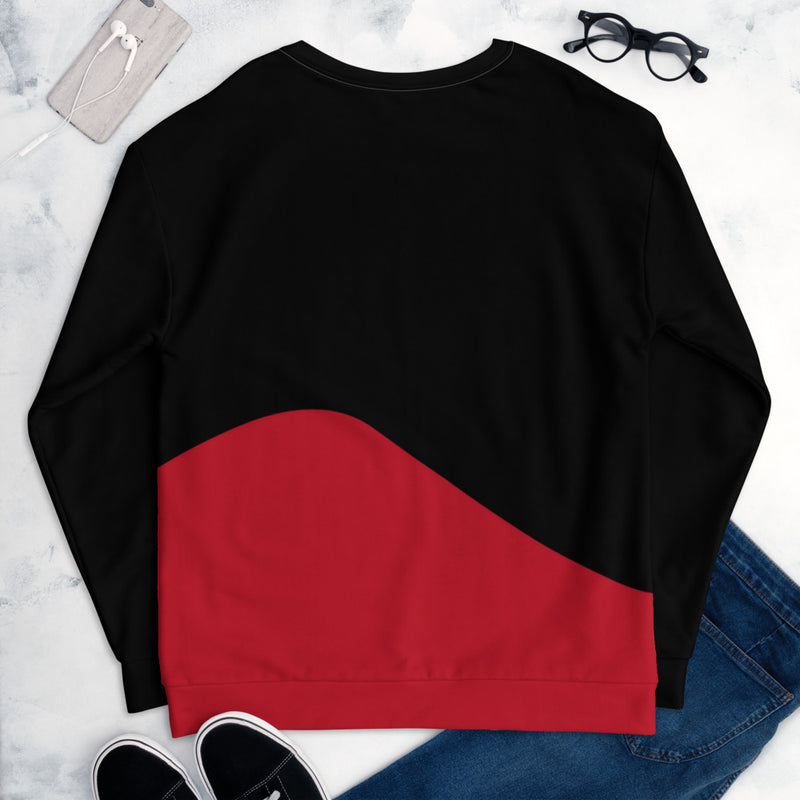 Black-Red Art Sweatshirt