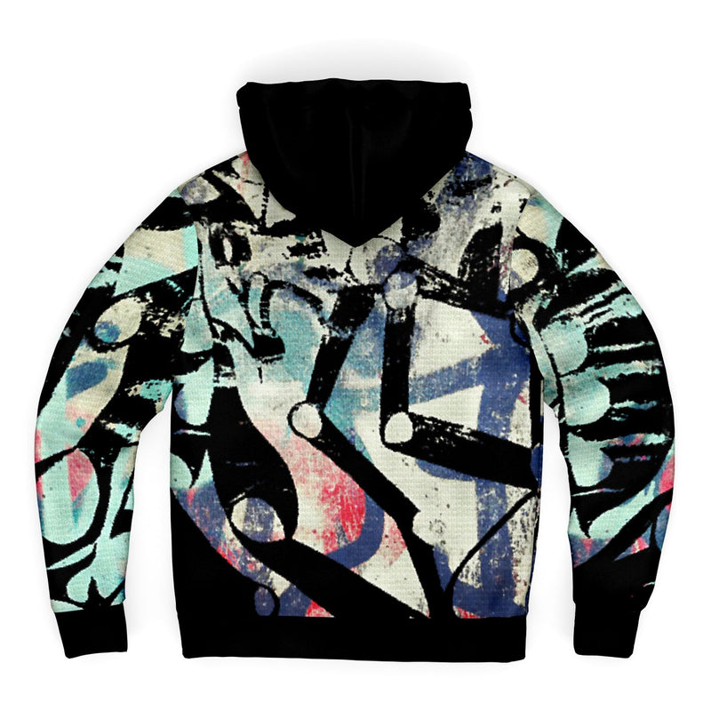 Abstract Shapes & Robot Arms Microfleece Zip-hoodie