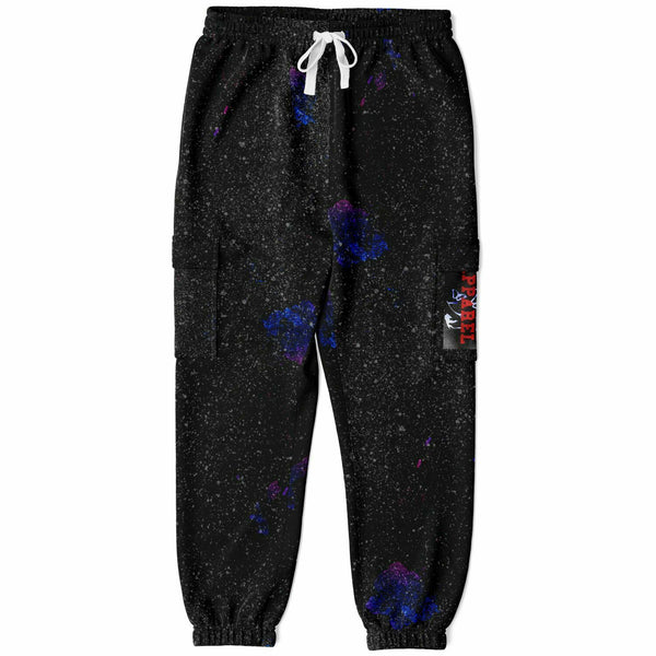 Grunge Purple Athletic Cargo Sweatpants