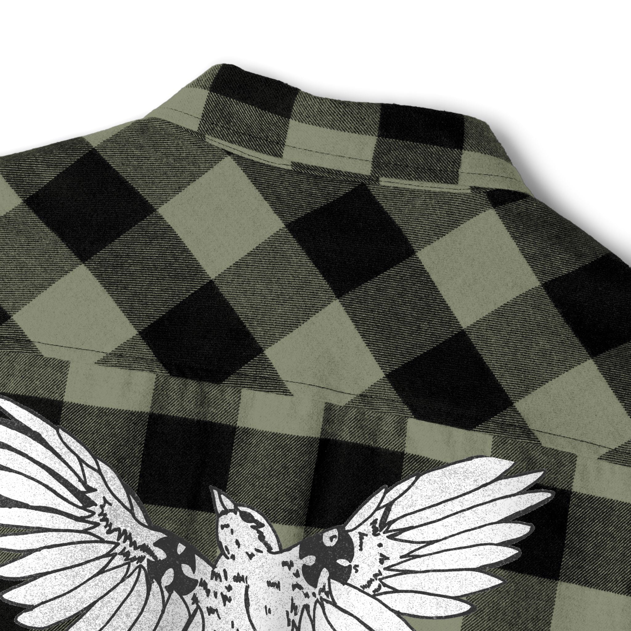 Mocking Bird Classic Plaid Flannel Shirt — Double-Pocket Casual Button-Up