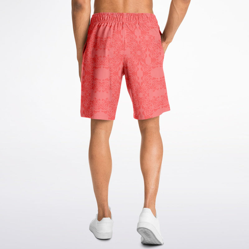 Pink Rose Athletic Long Shorts