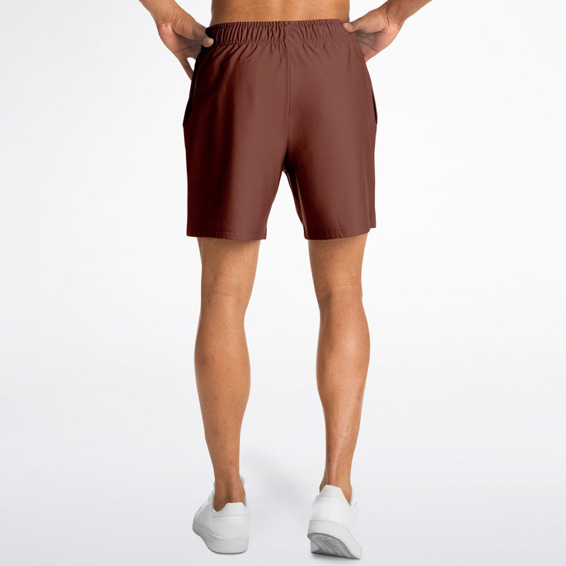 Athletic Polyester Coffee Shorts