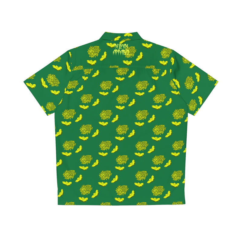 Green Yellow Print G&R Men's Hawaiian Shirt