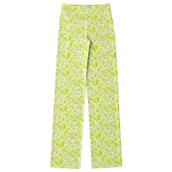 Lime Green Lilac Flare Leggings