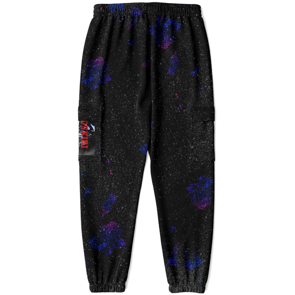 Grunge Purple Athletic Cargo Sweatpants