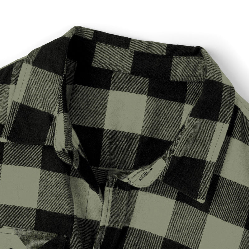 Mocking Bird Classic Plaid Flannel Shirt — Double-Pocket Casual Button-Up