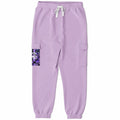 Lavender Lilac Print Recycled Polyester Cargo Sweatpants