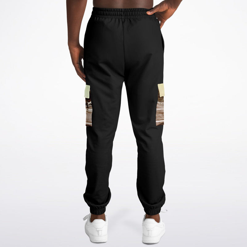 Journey 4 Cargo Sweatpants-Double Pockets-Brushed Fleece Lining