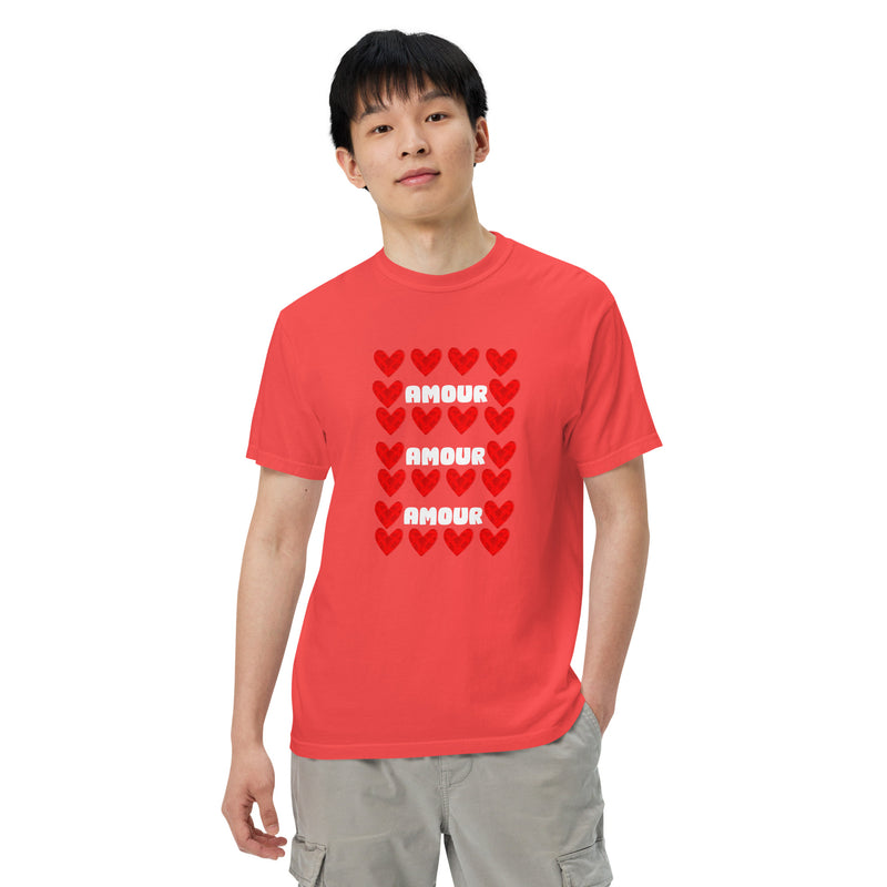 Amour Paprika garment-dyed heavyweight t-shirt valentine day merch