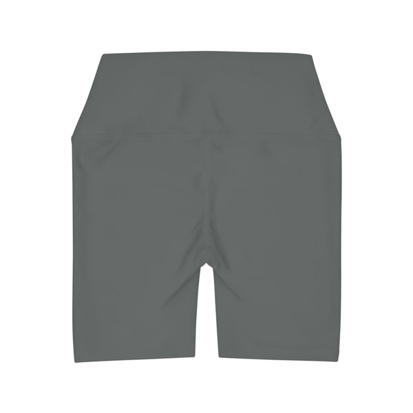 Dark Grey High Waisted Yoga Shorts