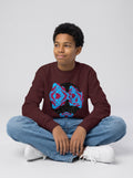 Stargazer Youth Maroon crewneck sweatshirt