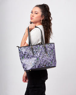 Purple Lilac PU Leather Shoulder Bag from Dukiri Apparel