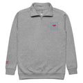 Remember to dream quarter-zip gray embroidered sweatshirt for a casual and cool street aesthetic