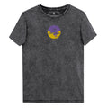 The story continues black denim streetwear embroidered t-shirt 