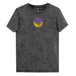 The story continues black denim streetwear embroidered t-shirt 