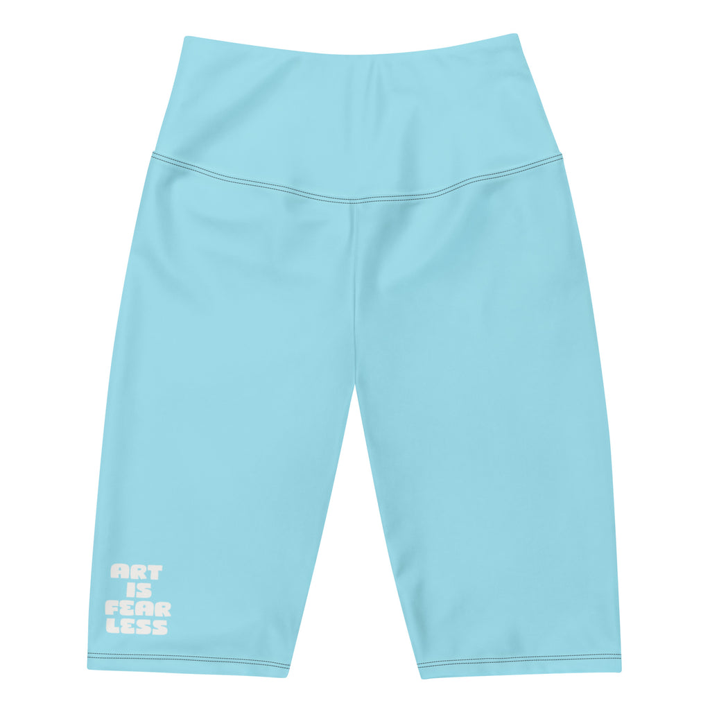Women's High-waisted Art is Fearless Biker Shorts for activewear and streetwear