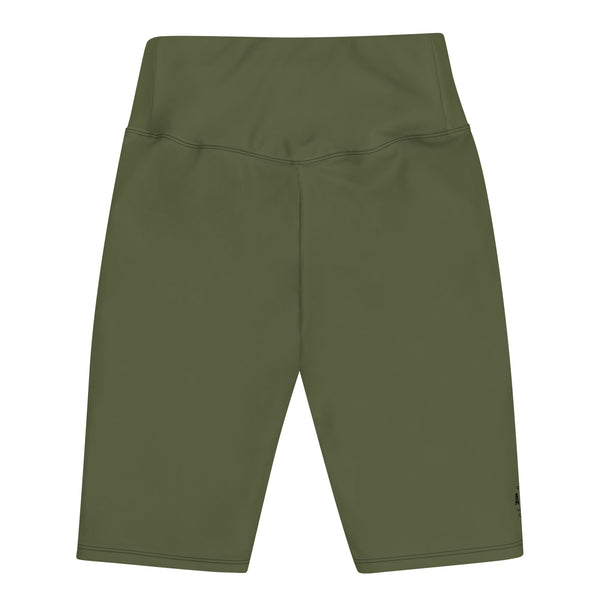 Women's High-waisted Saratoga Biker Shorts with dukiri apparel logo for streetwear