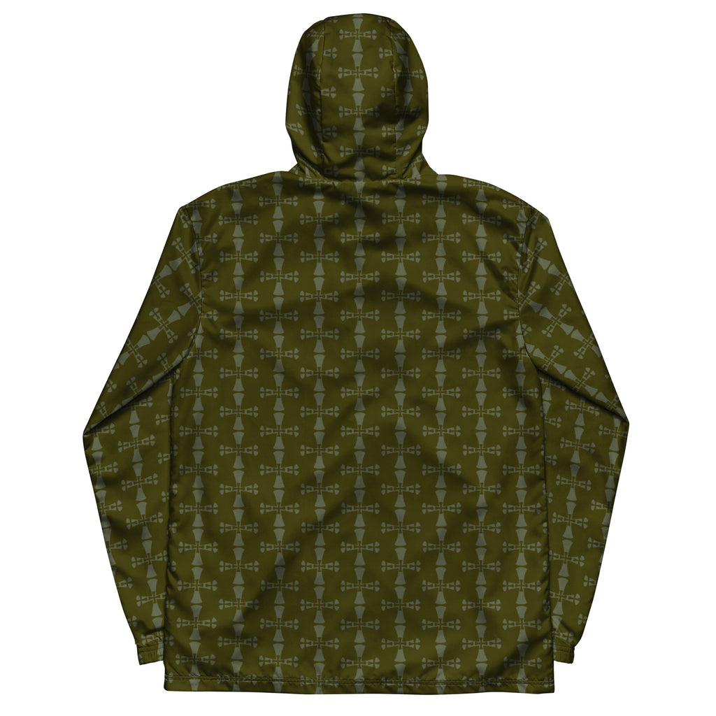 Men’s windbreaker- Allover Print Crusaders Karaka Green