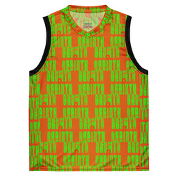 Orange  Recycled basketball jersey-Allover Growth & Rebirth