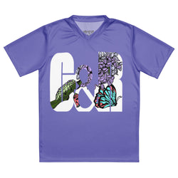 Growth and rebirth recycled purple sports jersey