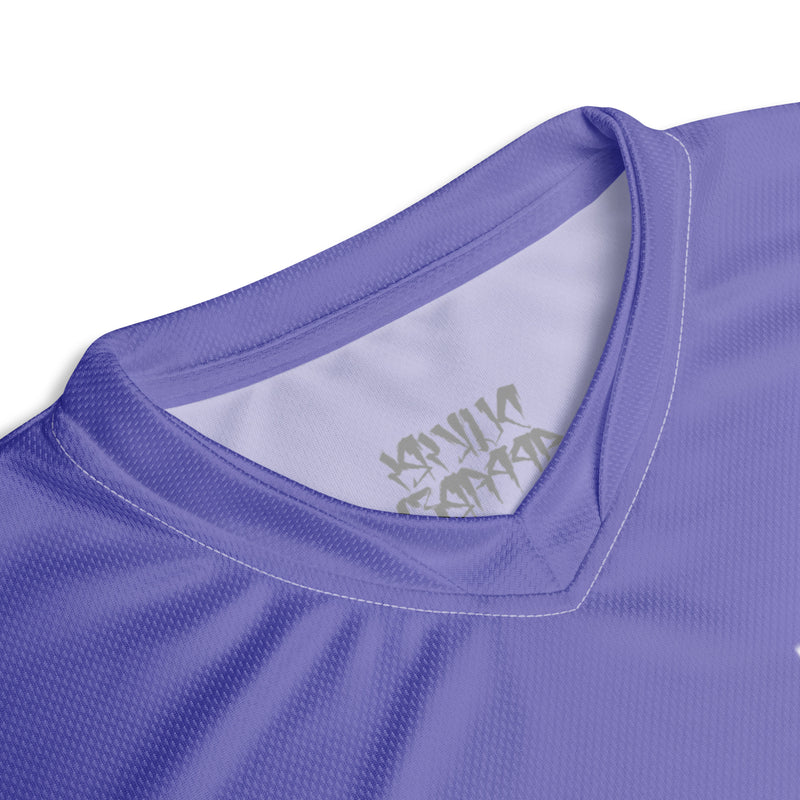 Recycled purple sports jersey-Growth and rebirth