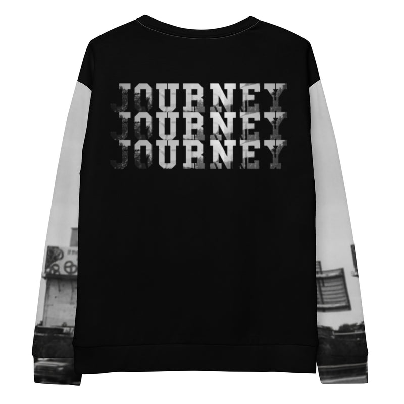 Journey 3 Printed Sleeves Black Sweatshirt