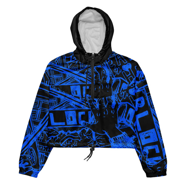 Dream Block Print Women’s cropped windbreaker