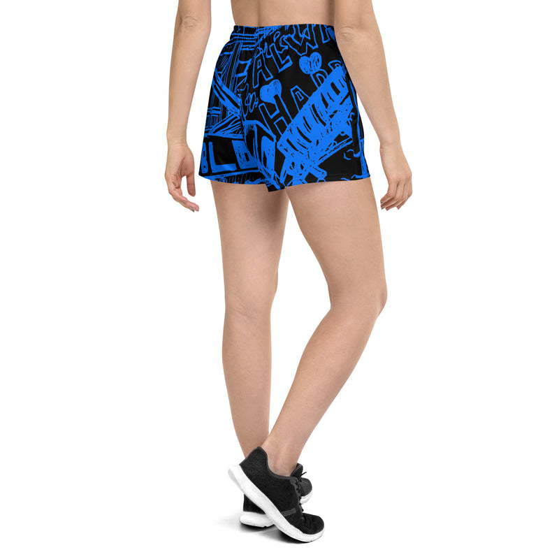 Dream Block Blue Recycled Athletic Shorts