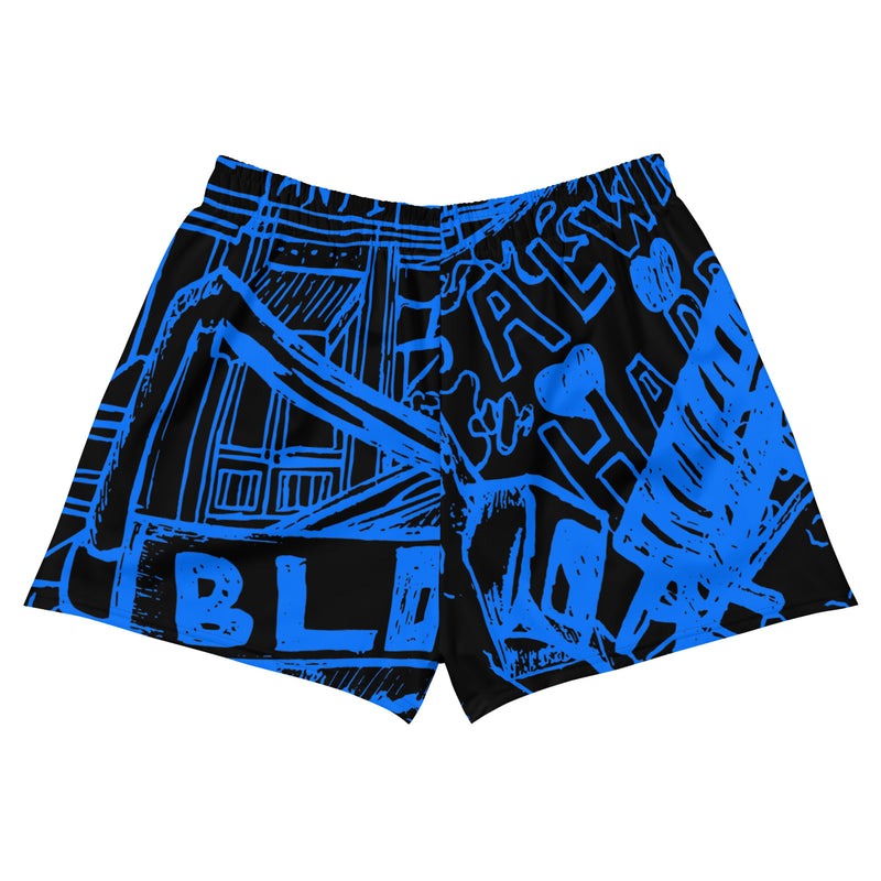 Dream Block Blue Recycled Athletic Shorts