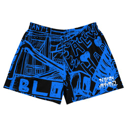 Dream Block Blue Recycled Athletic Shorts