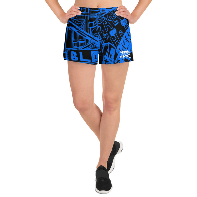 Dream Block Blue Recycled Athletic Shorts