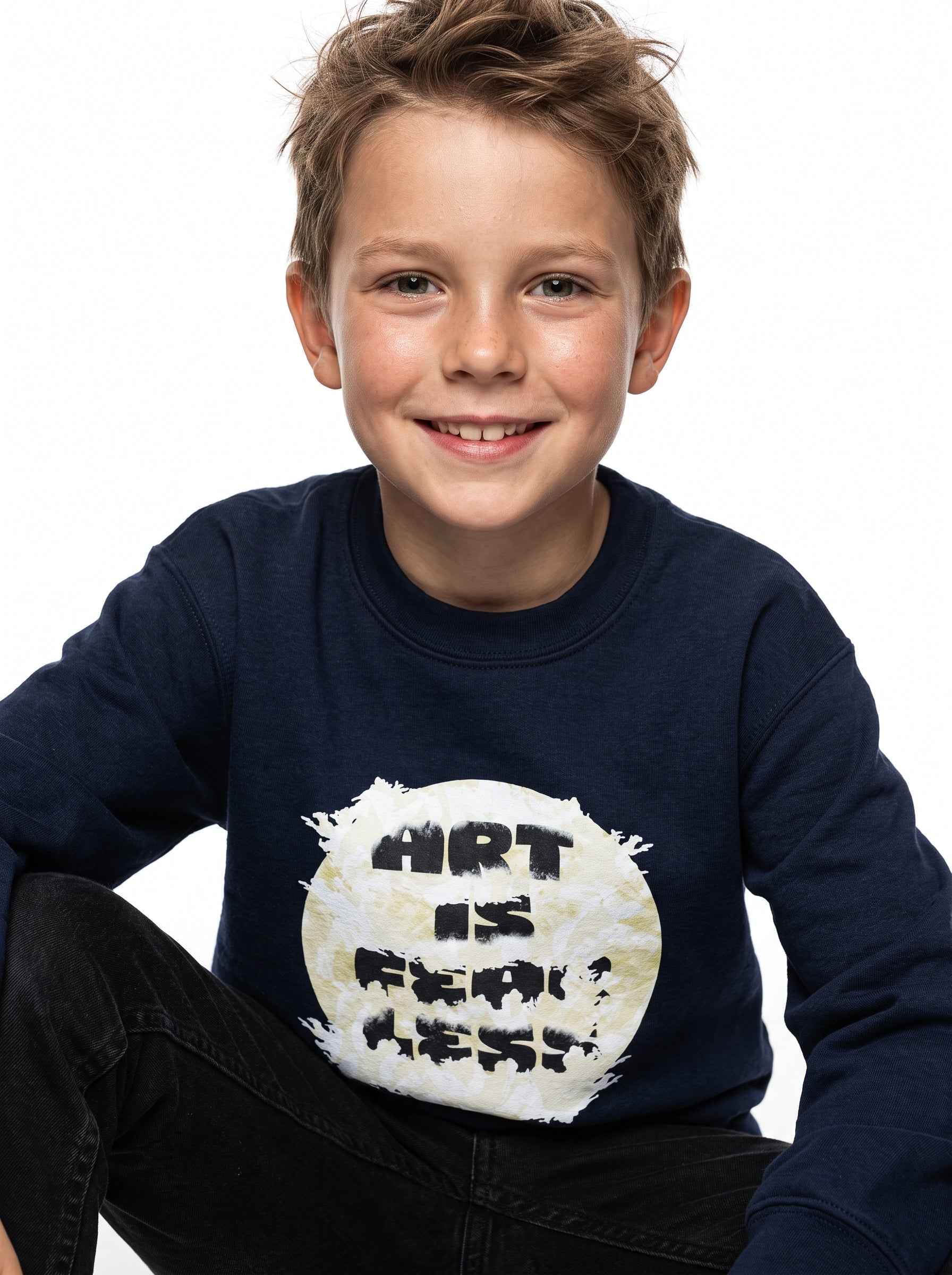 Art Is Fearless Youth Crewneck Sweatshirt