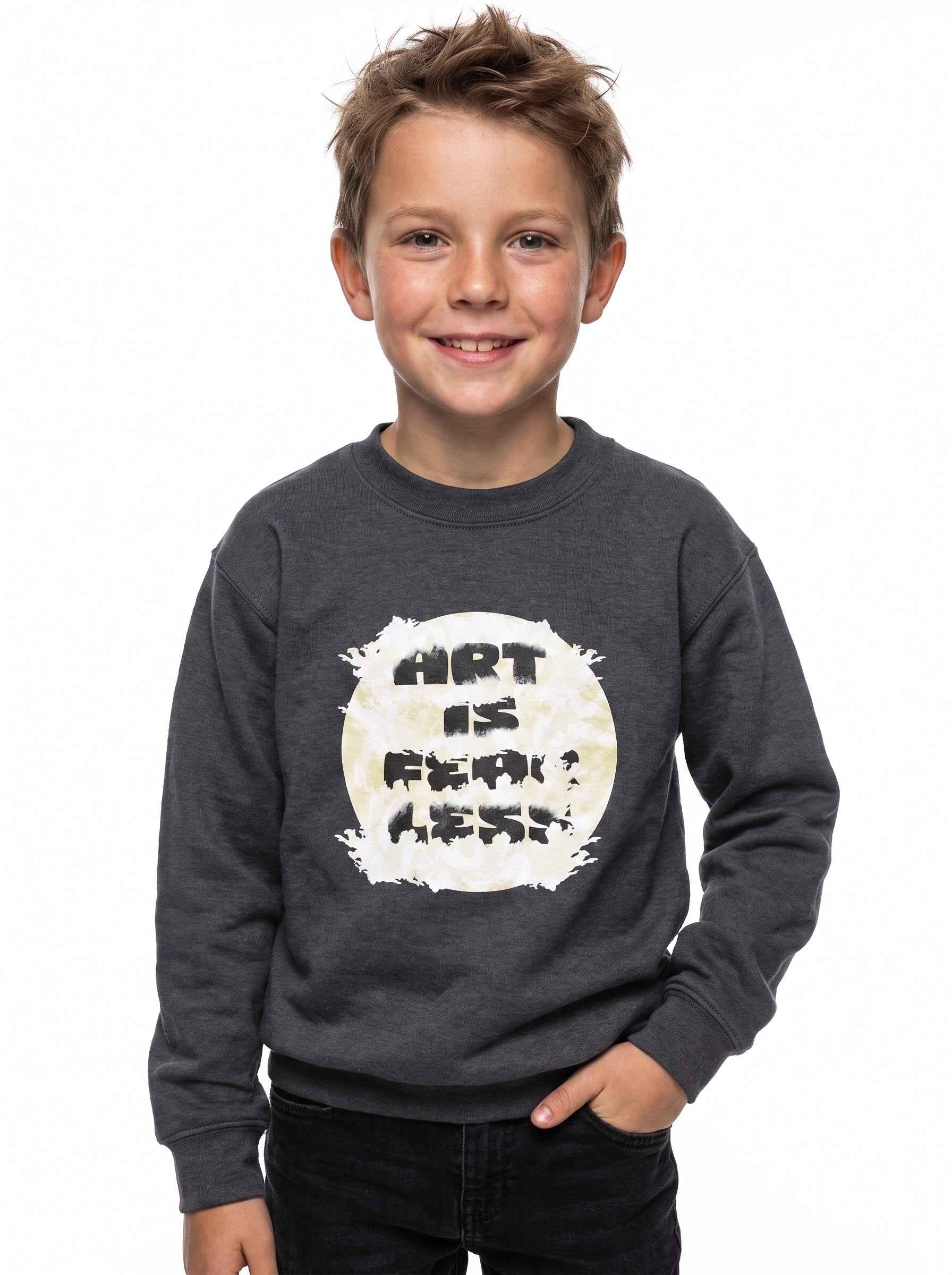 Art Is Fearless Youth Crewneck Sweatshirt