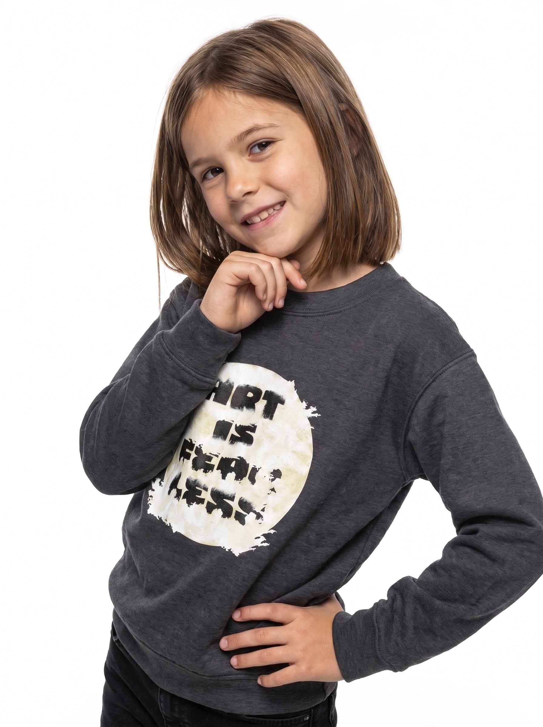 Art Is Fearless Youth Crewneck Sweatshirt
