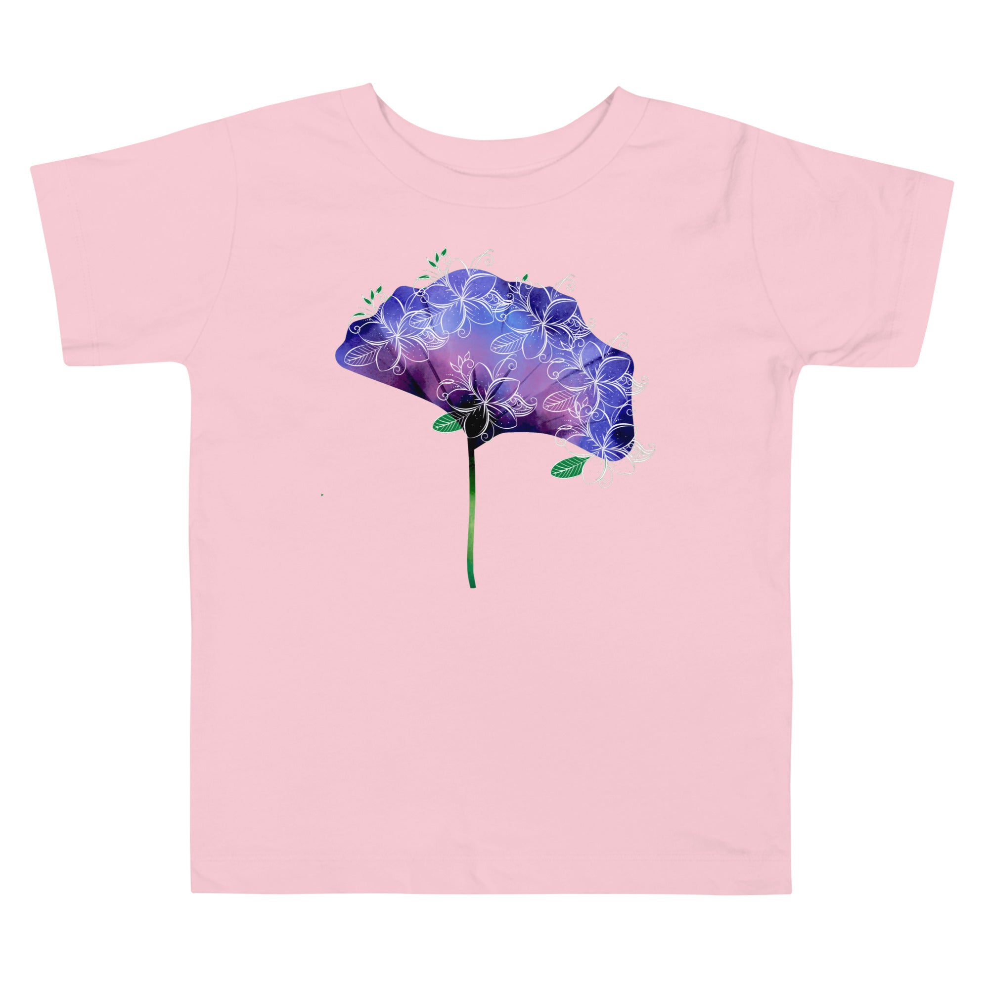 Beautiful Flower Toddler Pink Short Sleeve Tee