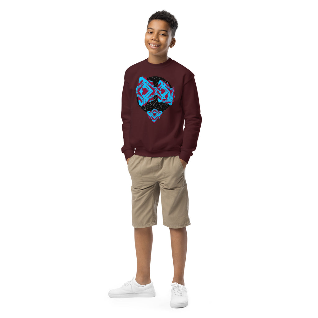 dukiri-apparel-youth-star-gazer-graphic-print-maroon-crew-neck-sweatshirt