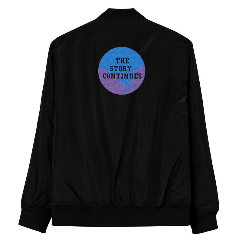 The Story Cont recycled bomber jacket