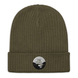 The Story Cont Olive Story Ribbed knit beanie