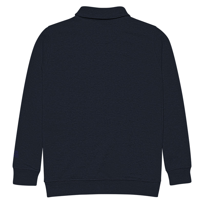 Create Embroidered Navy fleece  Relaxed pullover