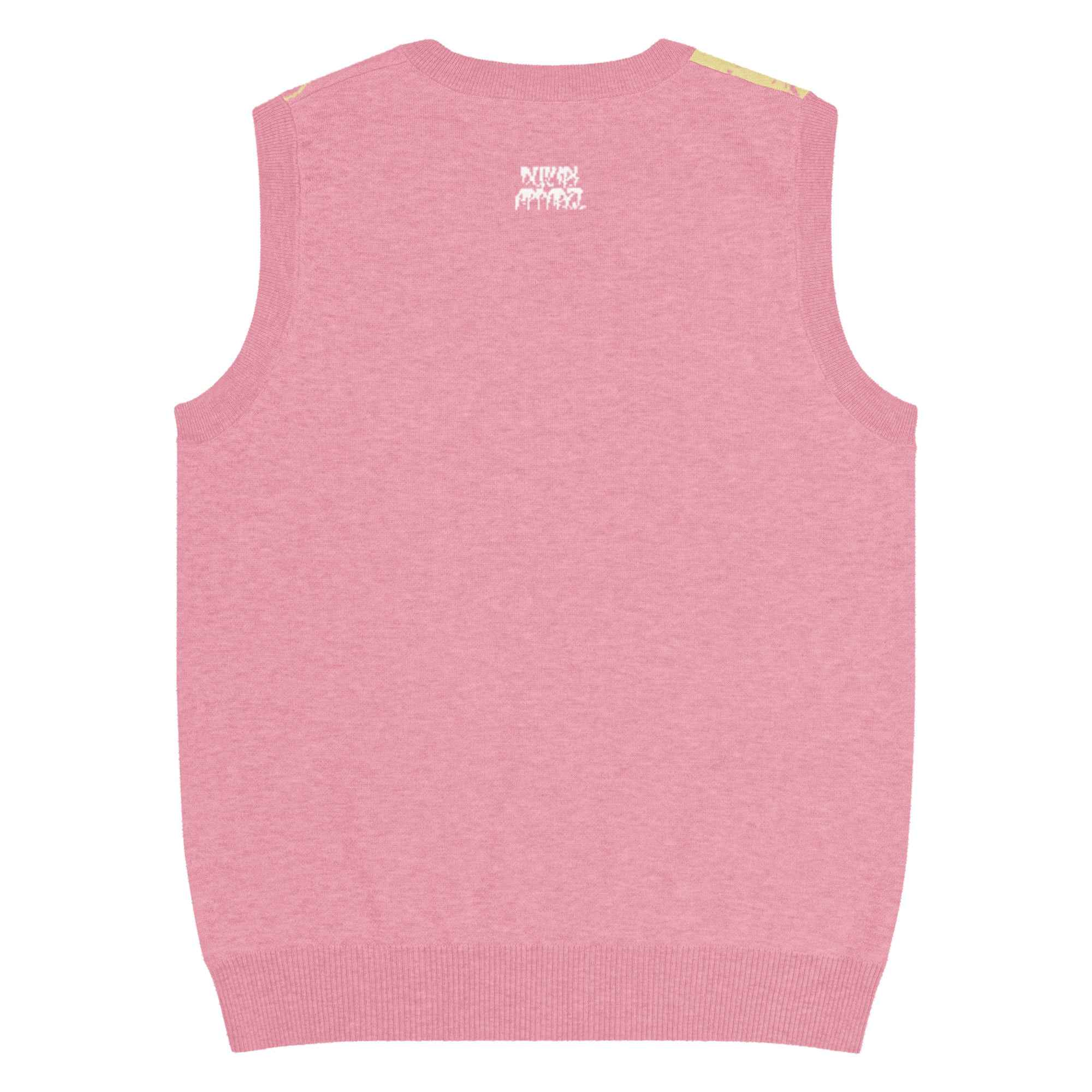 Summer Floral Pink Knit V-neck vest - Dukiri apparel – dukiri apparel