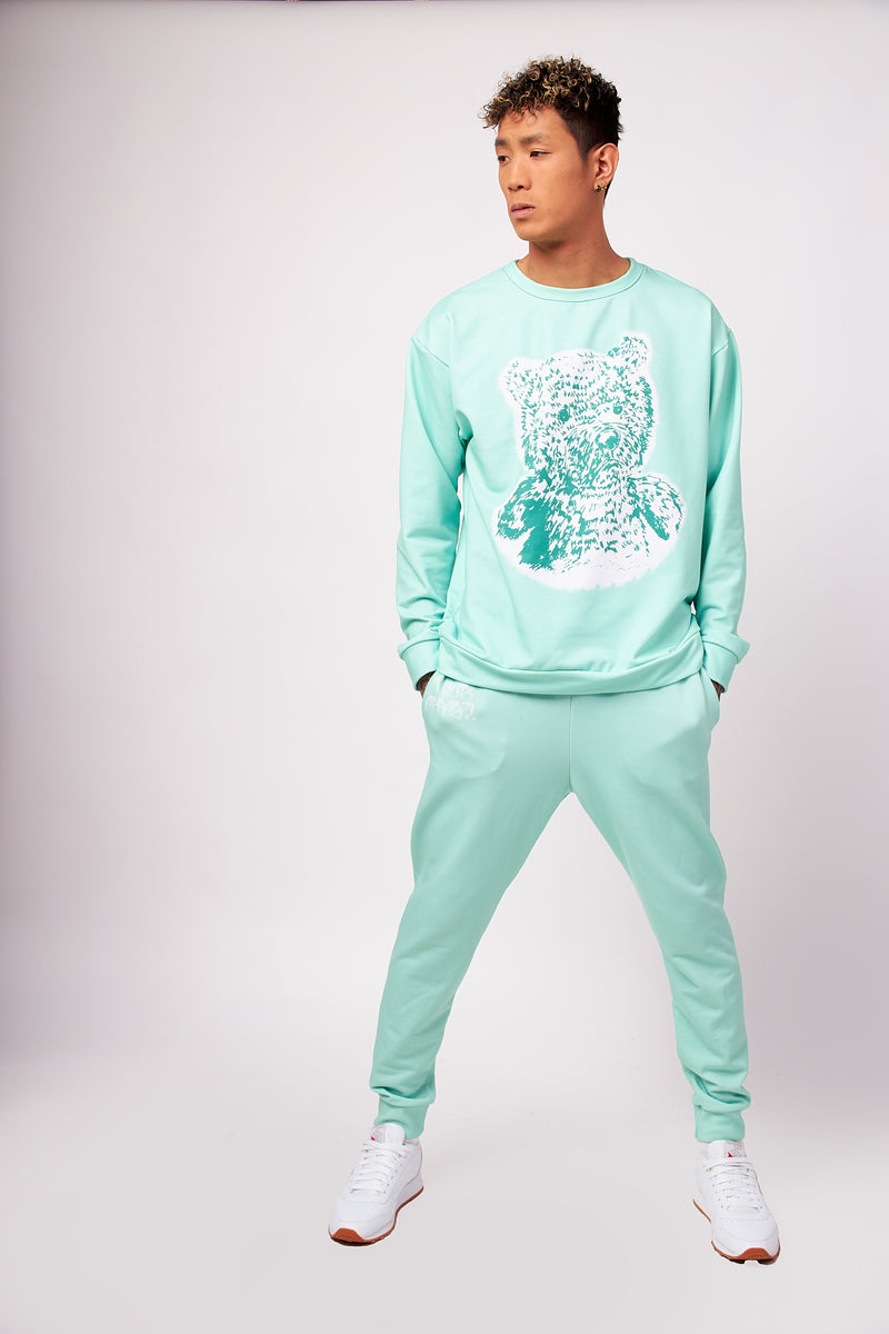 unisex vista blue sweatshirt for the perfect streetwear and loungewear aesthetic