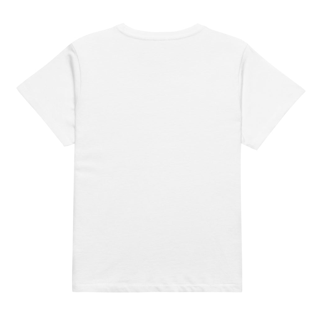 Art Is Fearless Women’s high-waisted White t-shirt